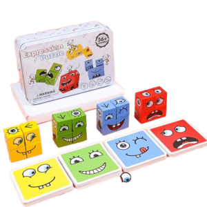 Alternative view of Face-Changing Cube Board Game Educational Parent-Child Toy with Challenge Levels