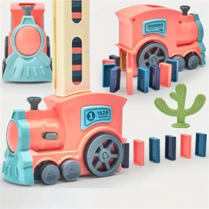 Domino Train Blocks Set Building And Stacking Toy