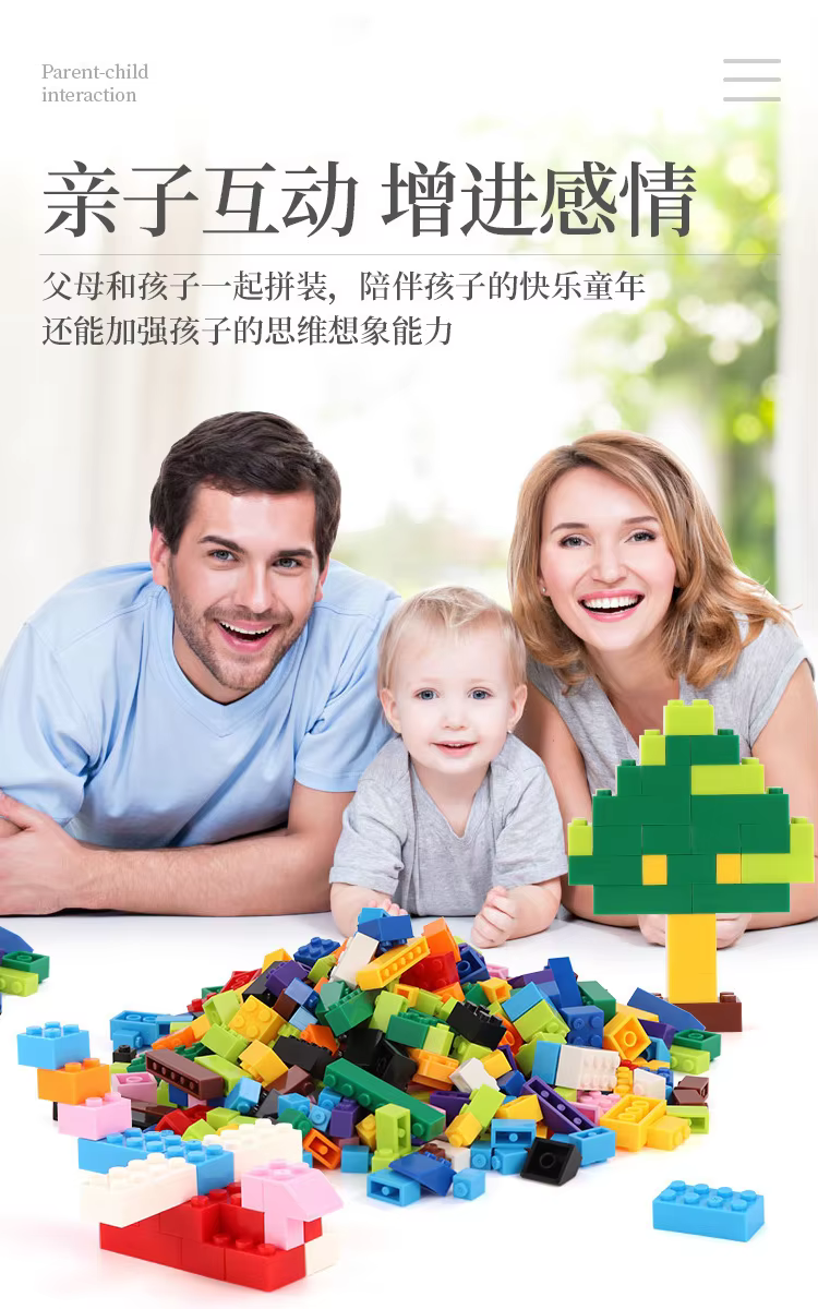 1000-Piece Classic Building Bricks Set Toy - Image 5