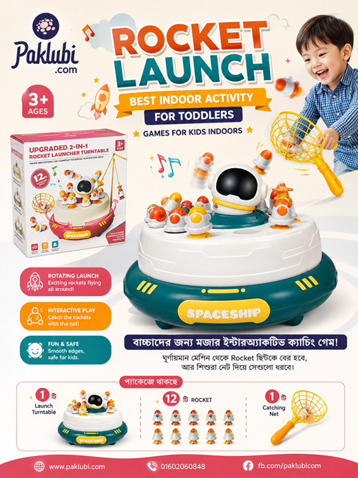 Rocket Launch | BEST Indoor Activity for Toddlers | Games for kids indoors
