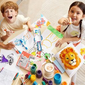 MIDEER SILKY CRAYON COLORS Washable Arts and Crafts for Kids
