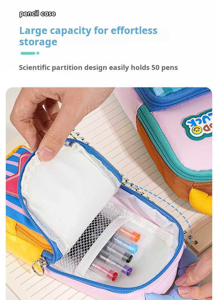 Good Luck Pink Star Pencil organizer bag - Image 5