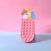Silicone Bubble Pink Unicorn Bubble Pencil Case